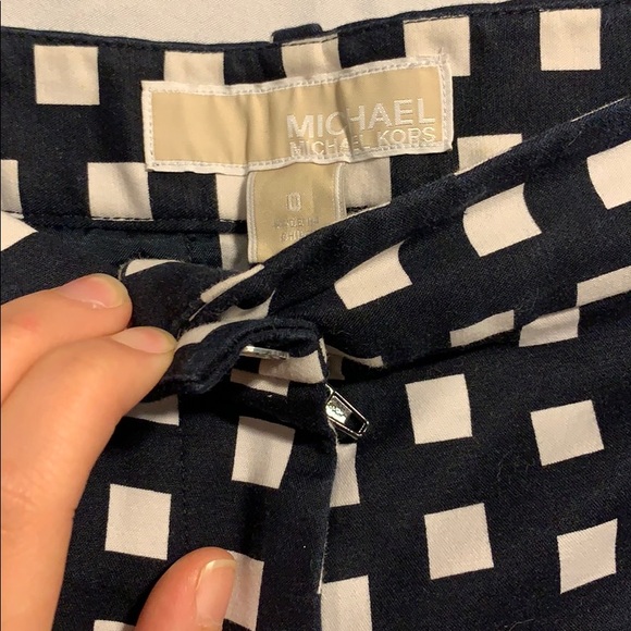 Navy and White Michael Kors pants size 0 - Picture 3 of 4